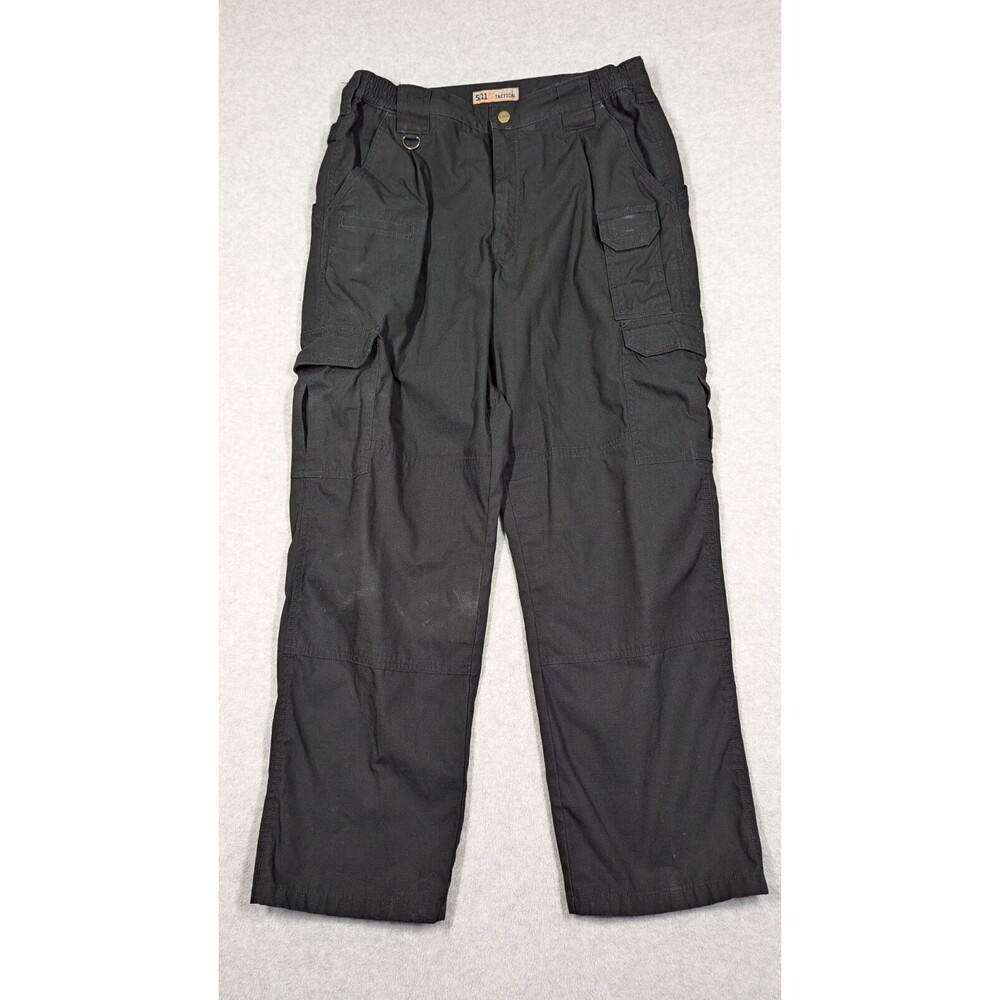 5.11 Tactical Pants Men 34x29 Cargo Ripstop Utility Workwear Straight Fit Black